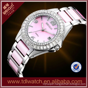 Women's White/Pink Ceramic Watch